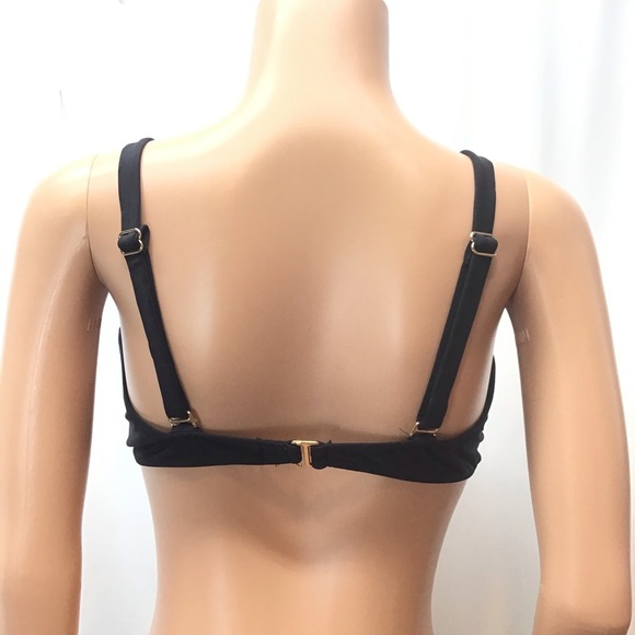 Time and Tru Womens Black Wrap Bikini Top Size XLarge - Picture 4 of 7